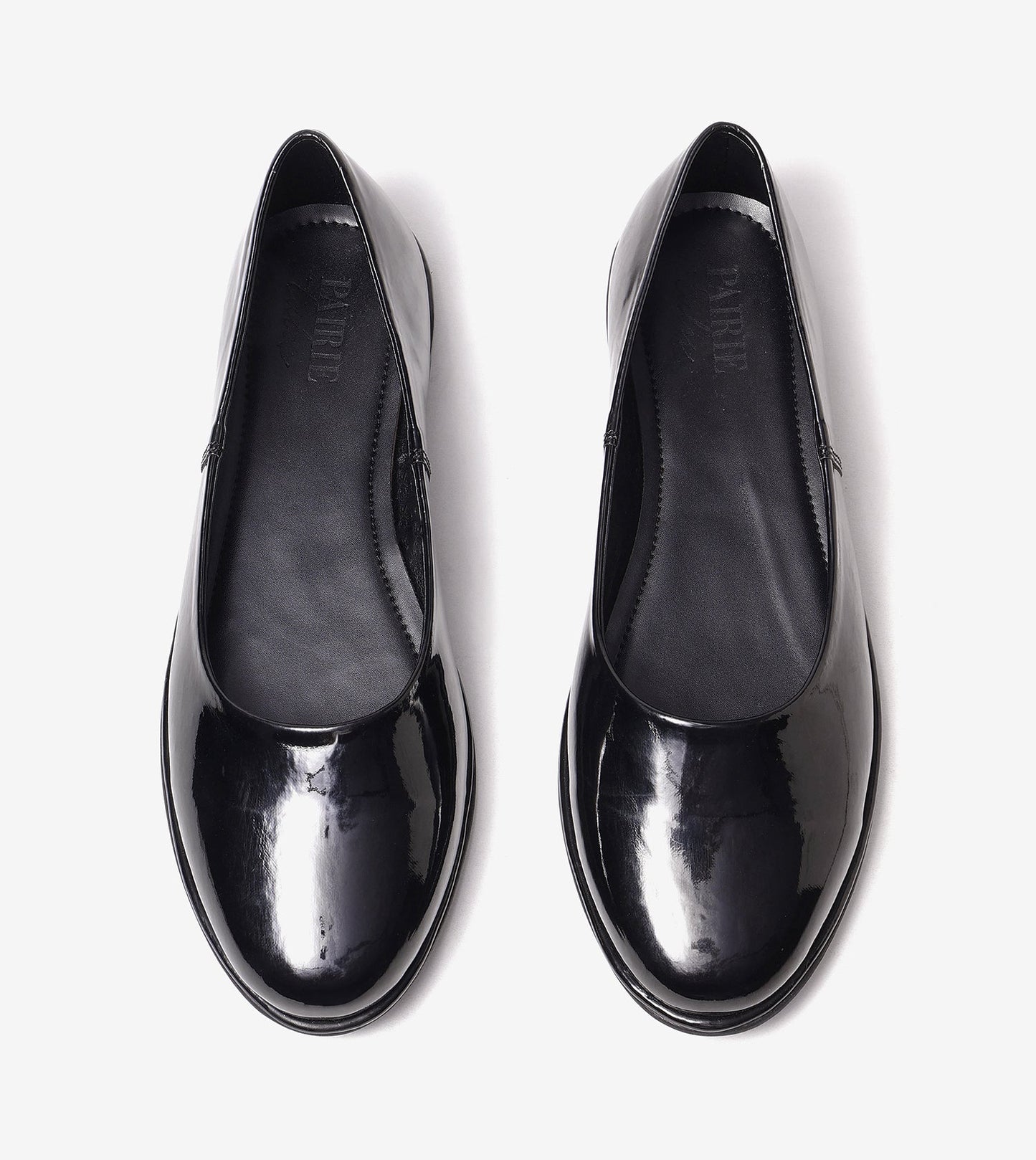 Modern Classic Patent Ballet Flats - Black