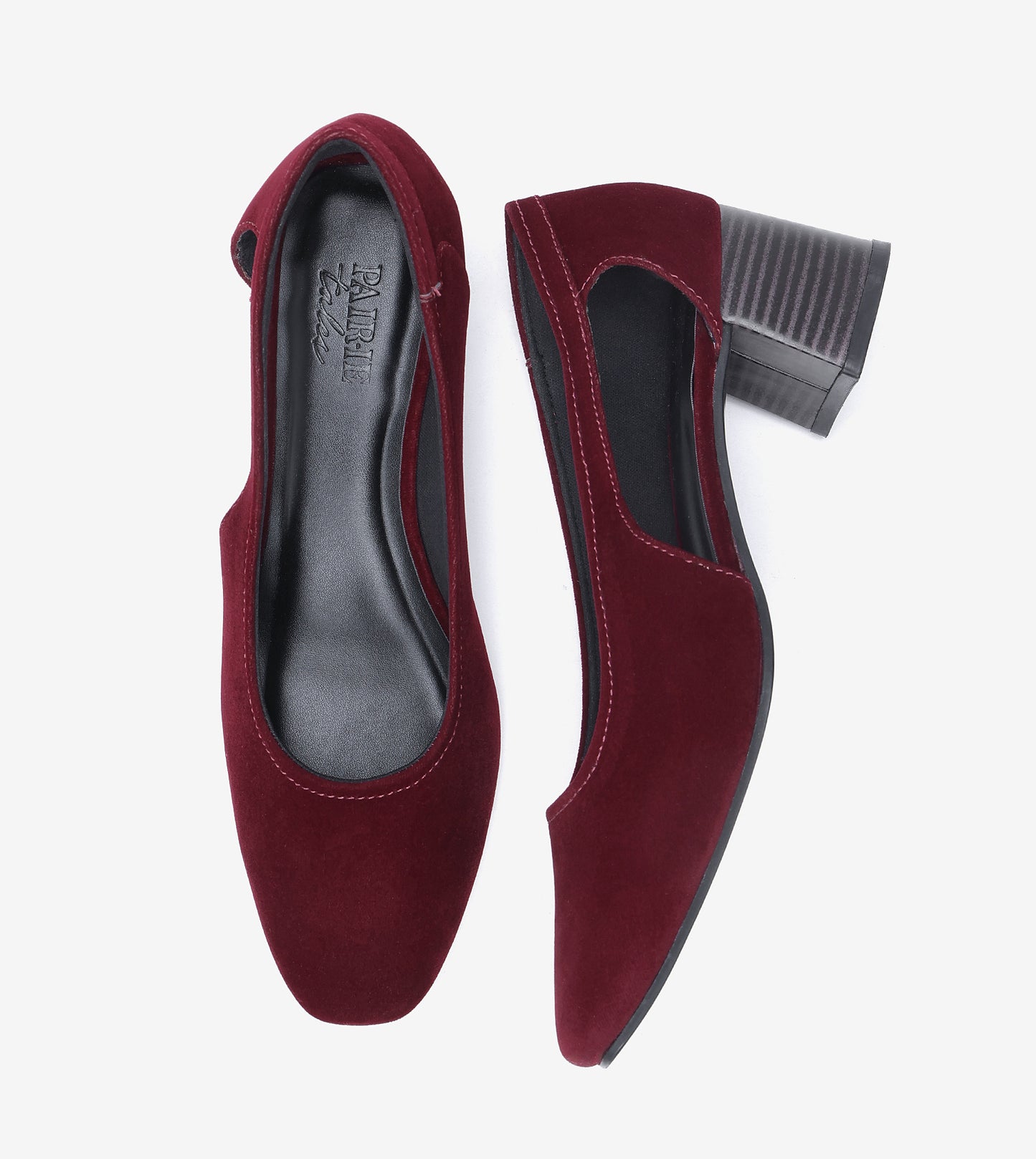 Velvet Sculpted Pumps - Wine