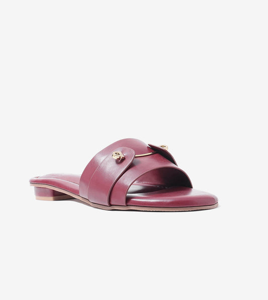 Minimal Muse Slip-On Flats - Wine