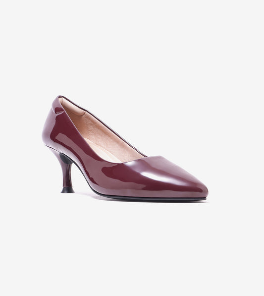 Classic Pointed-Toe Pumps - Dark Wine