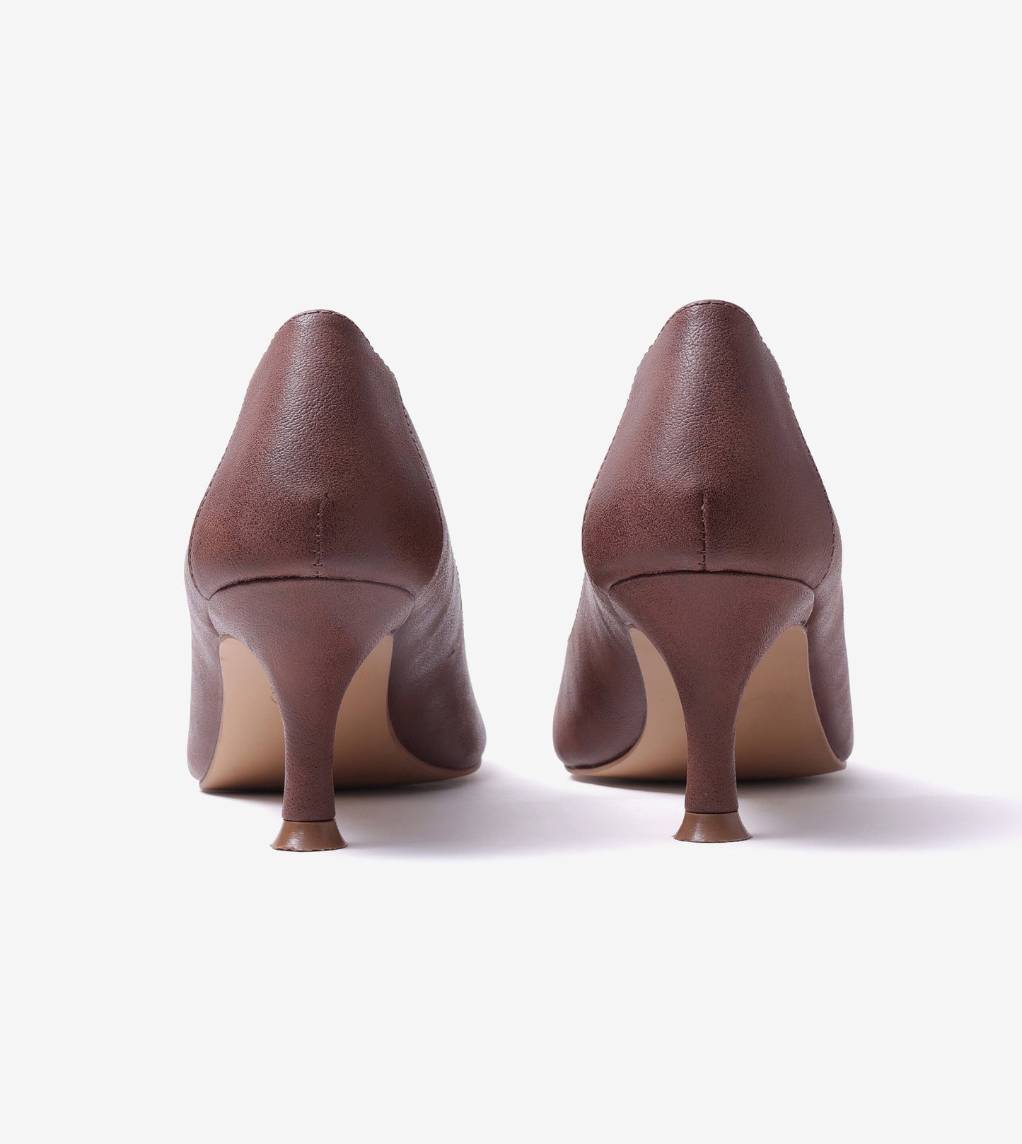 Classic Pointed-Toe Pumps - Dark Brown