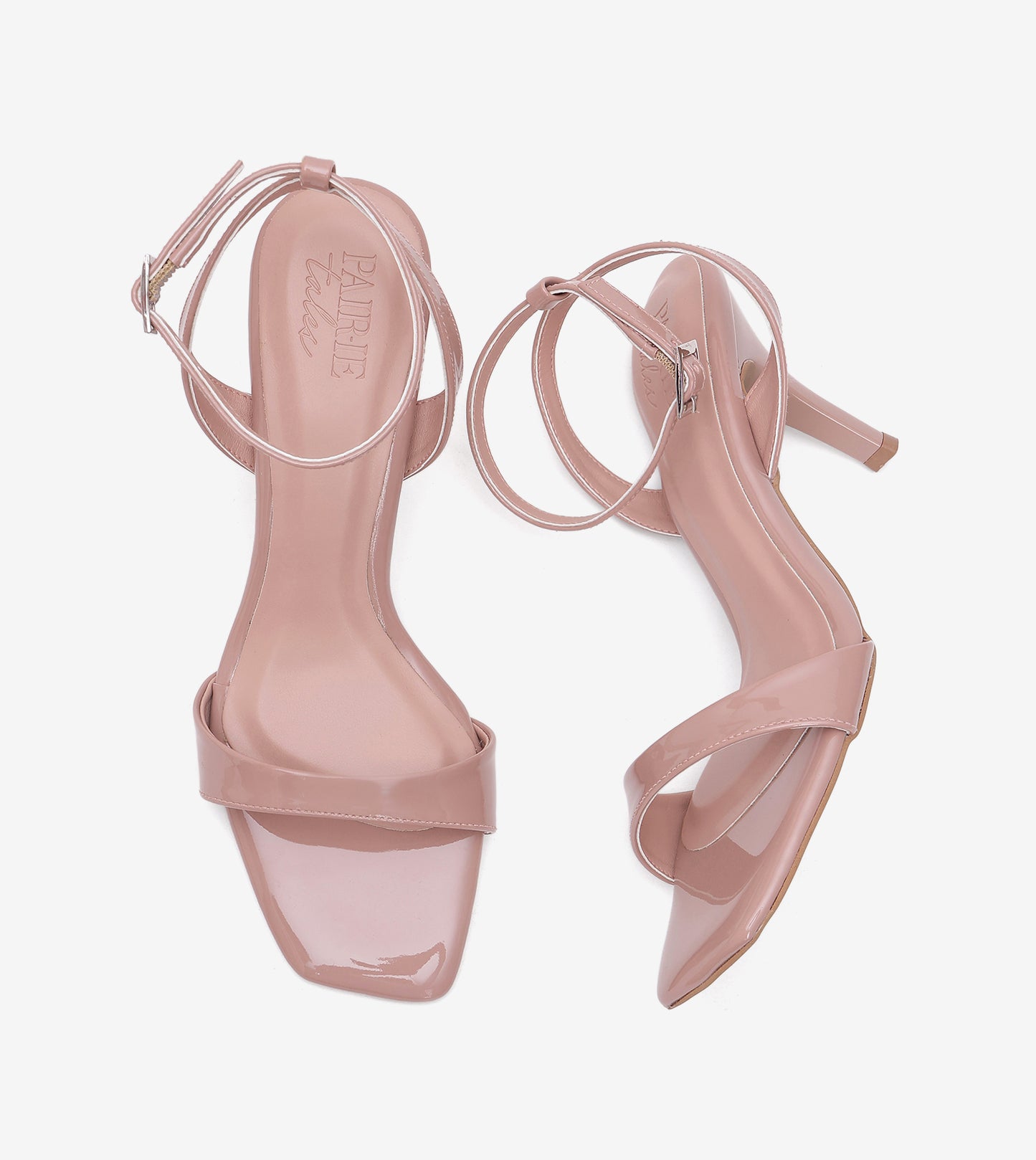 Ankle Strap Stilettos - Nude Pink