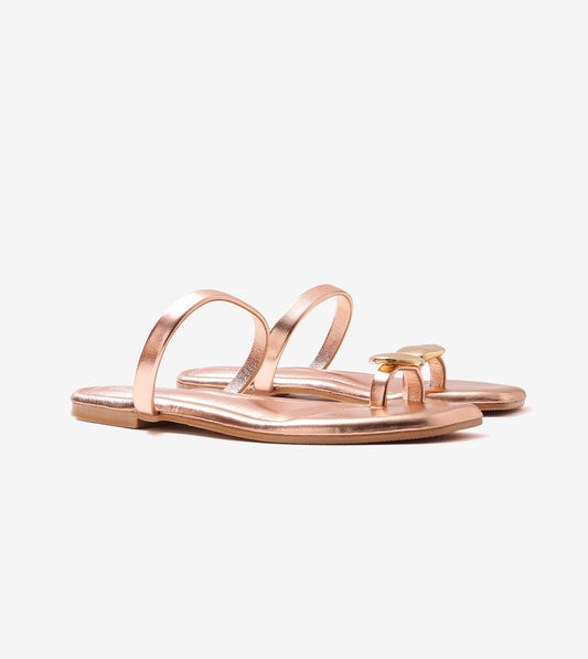 Metallic Toe Ring Flat - Rose Gold