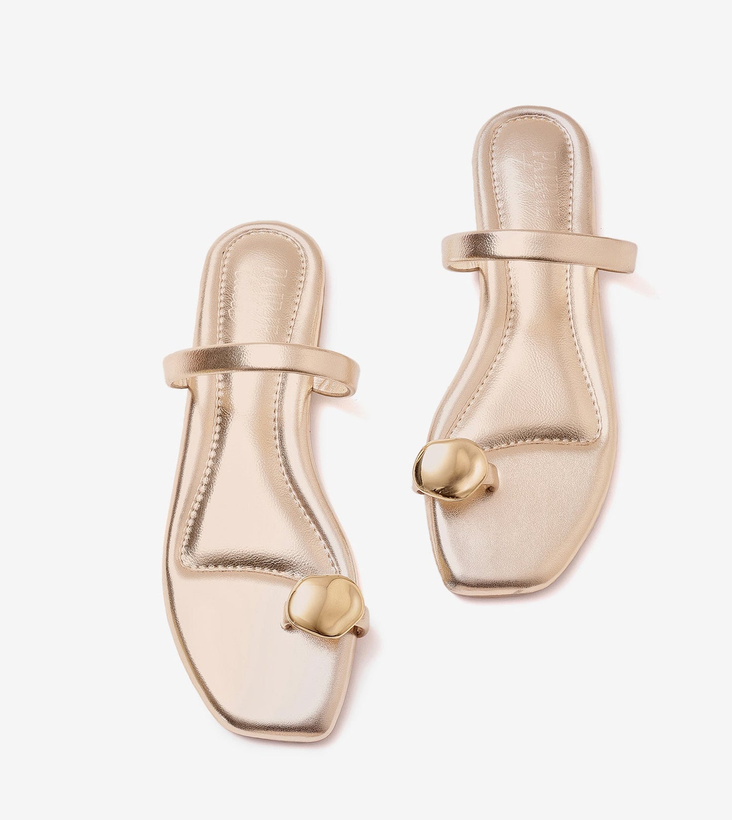 Metallic Toe Ring Flat - Light Gold