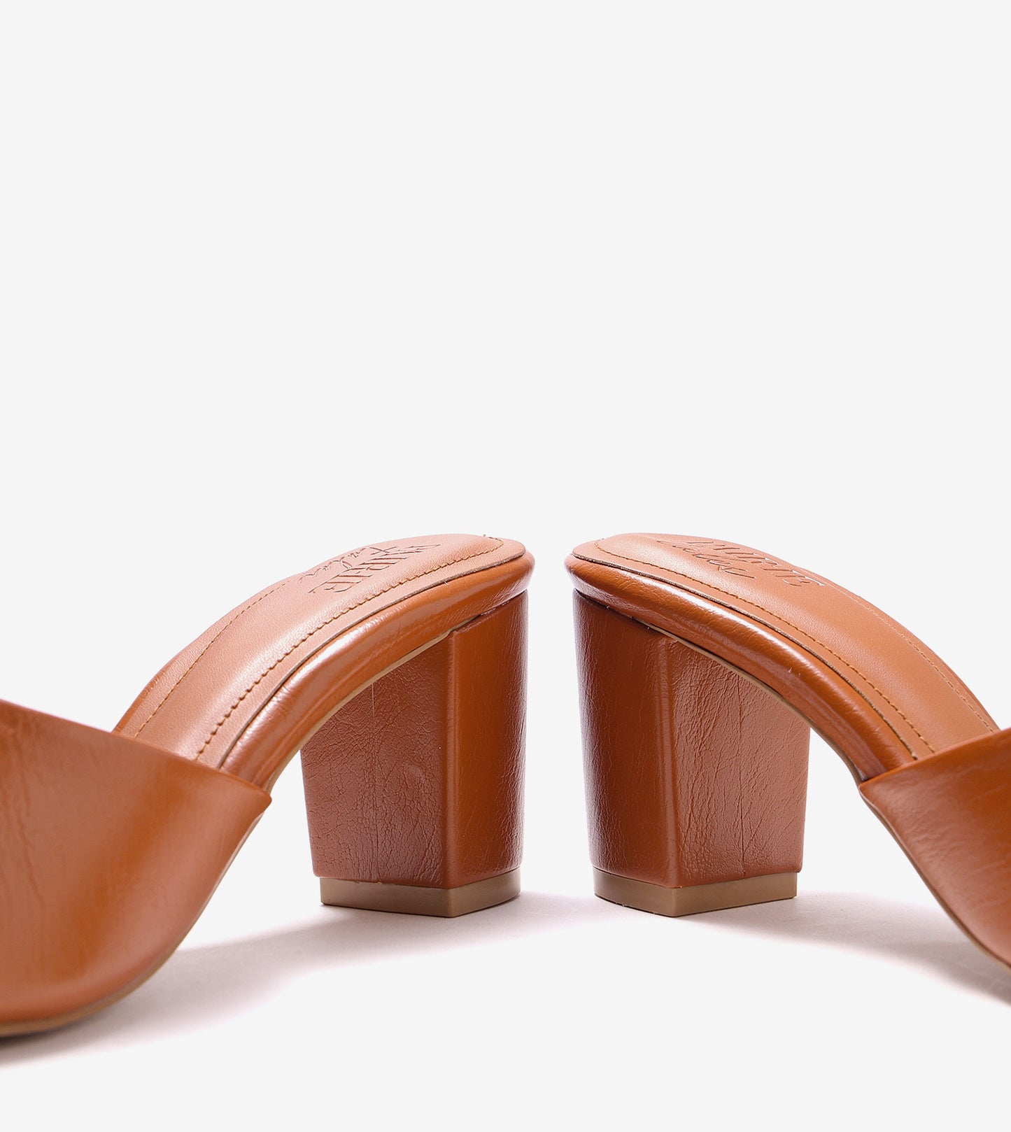 Floral Metallic Adornment Block Heeled Sandals - Tan