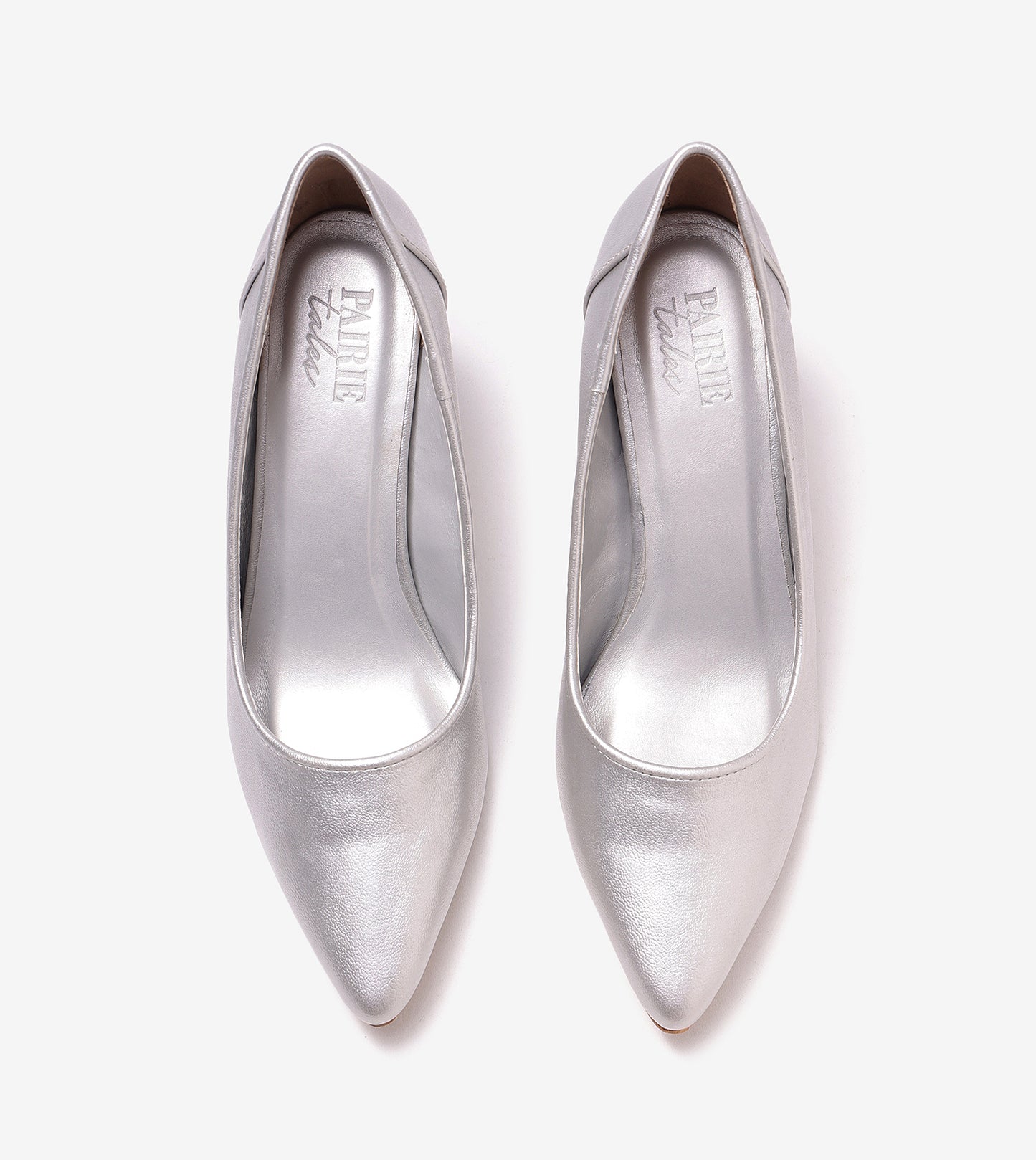 Matt Pointed Toe Pumps - Silver