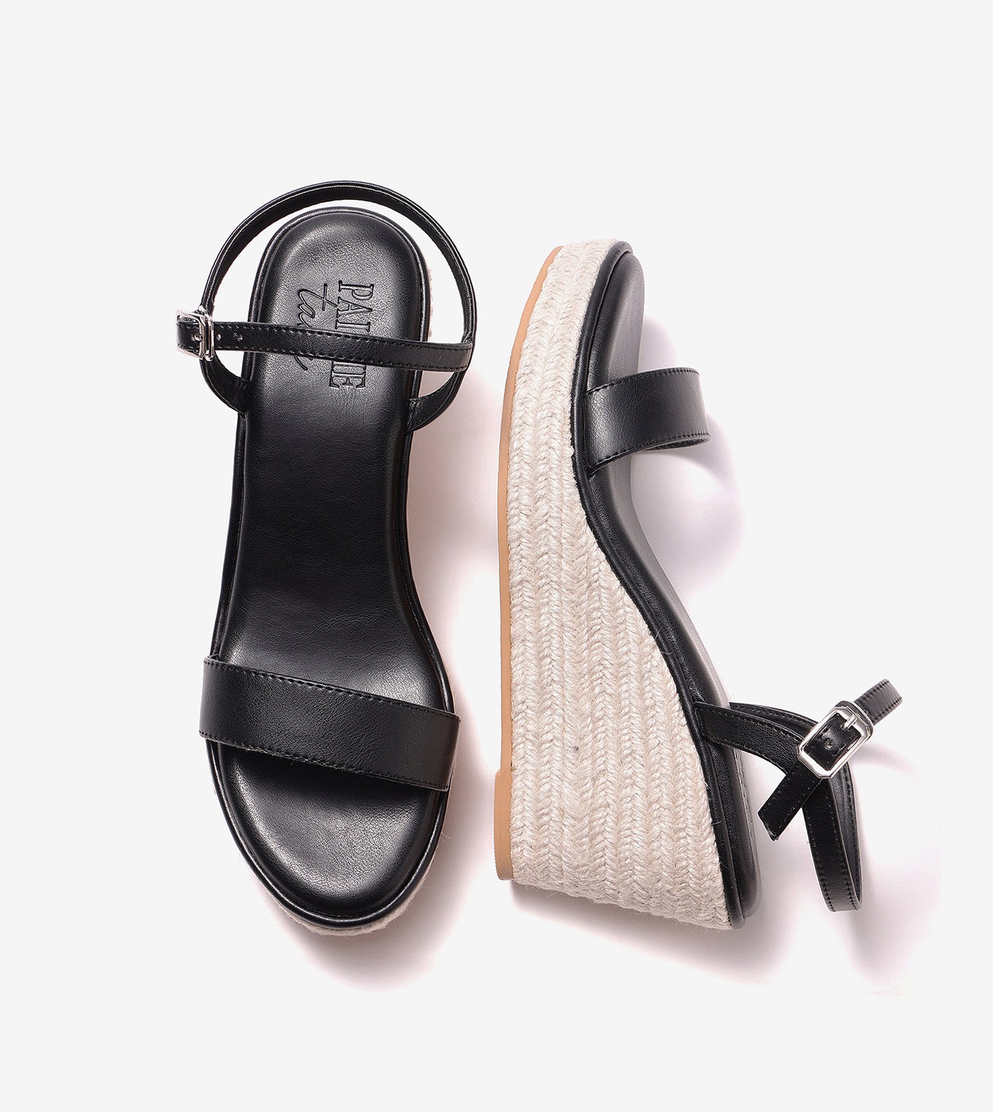 Espadrille Wedges - Black