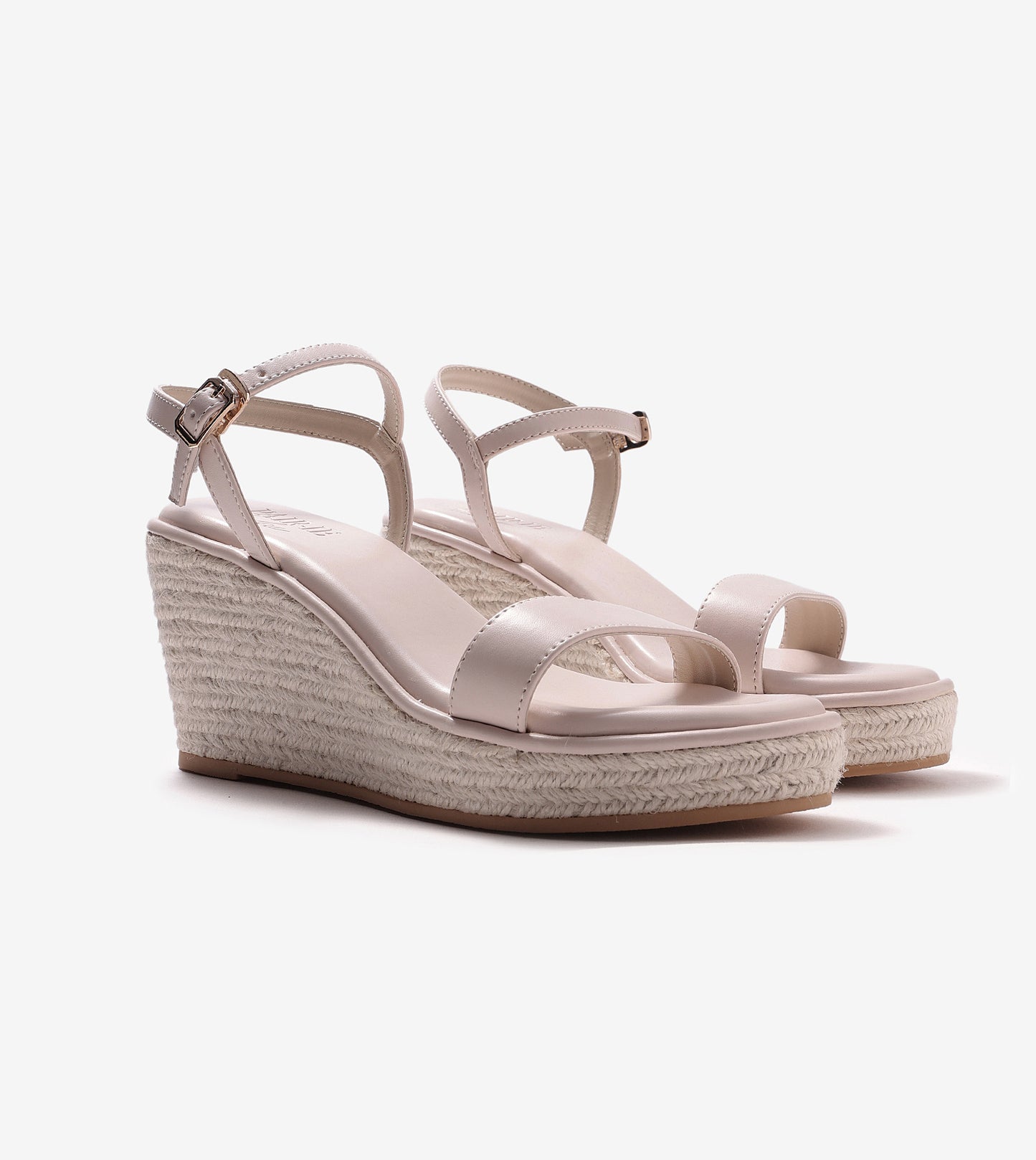Espadrille Wedges - Cream