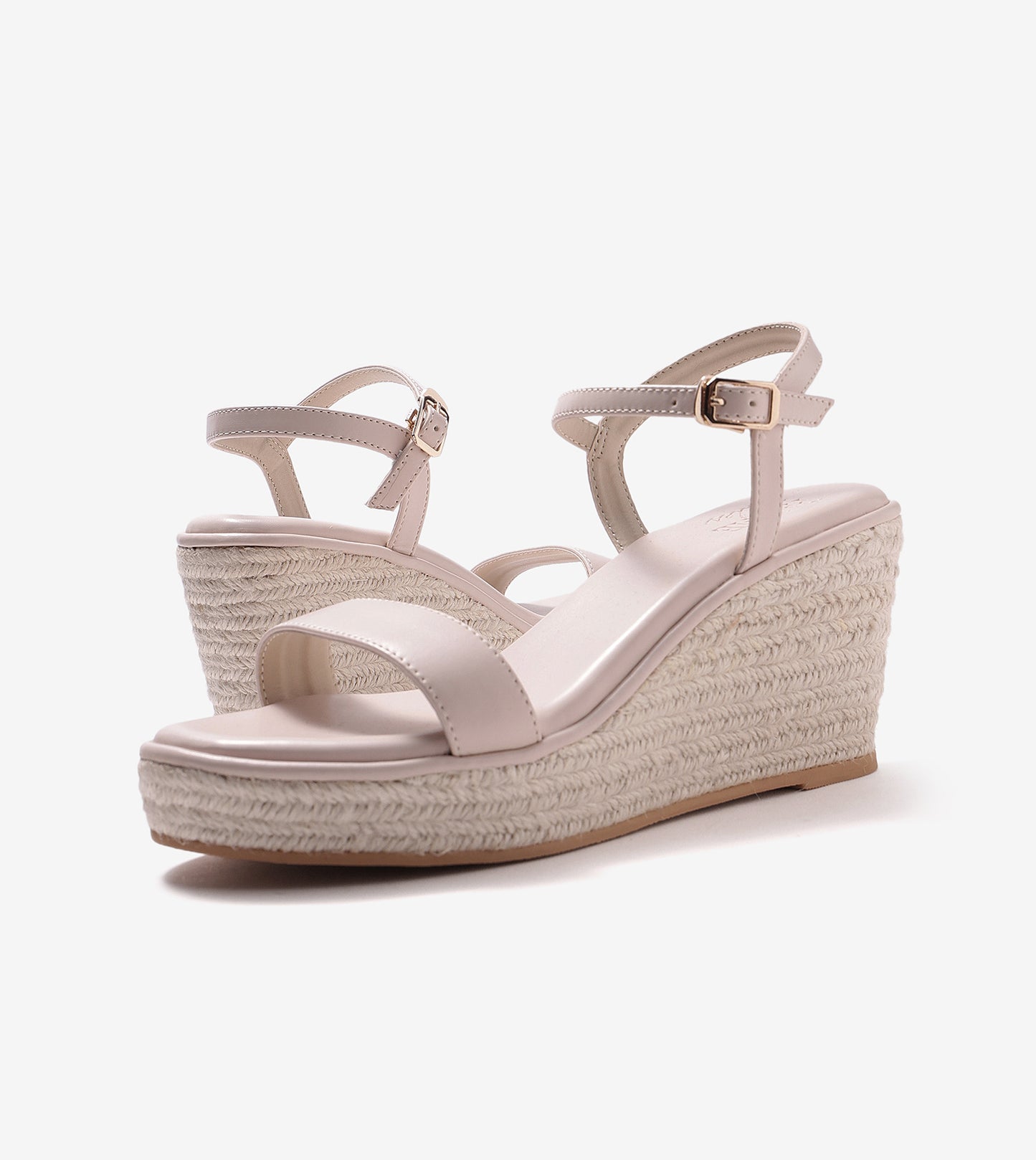 Espadrille Wedges - Cream