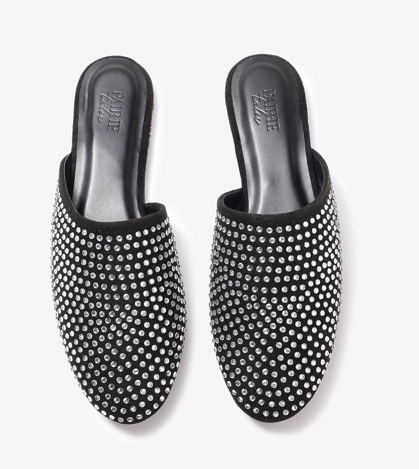 Crystal Black slide-in mules Flats - Black