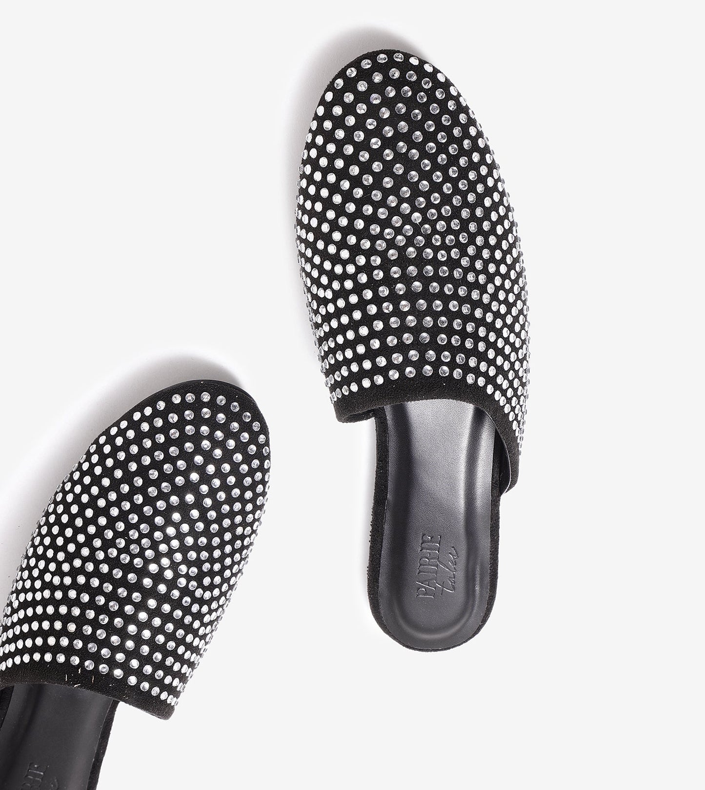Crystal Black slide-in mules Flats - Black