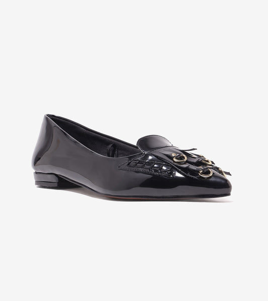 Atelier Fringe Flats - Black