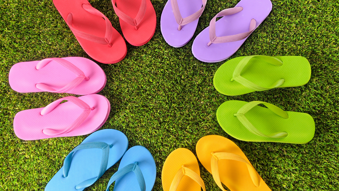 holi footwear for women / colourful washable footwear