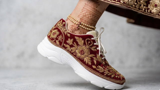 footwear for lehenga brides