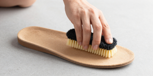 how to clean sandals footbed