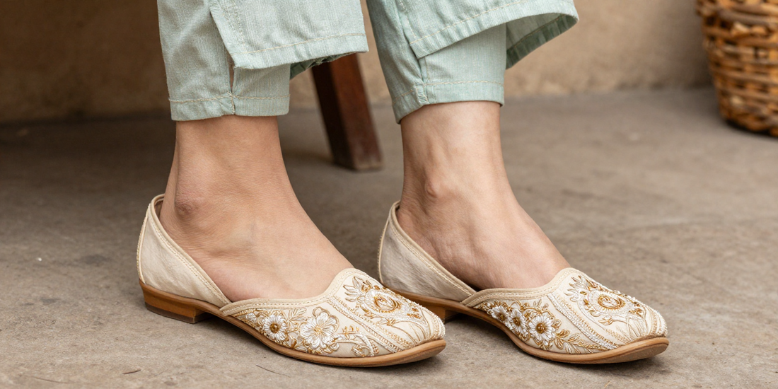 what footwear to wear with kurti