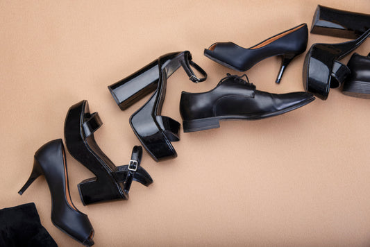 different types of heels shoes