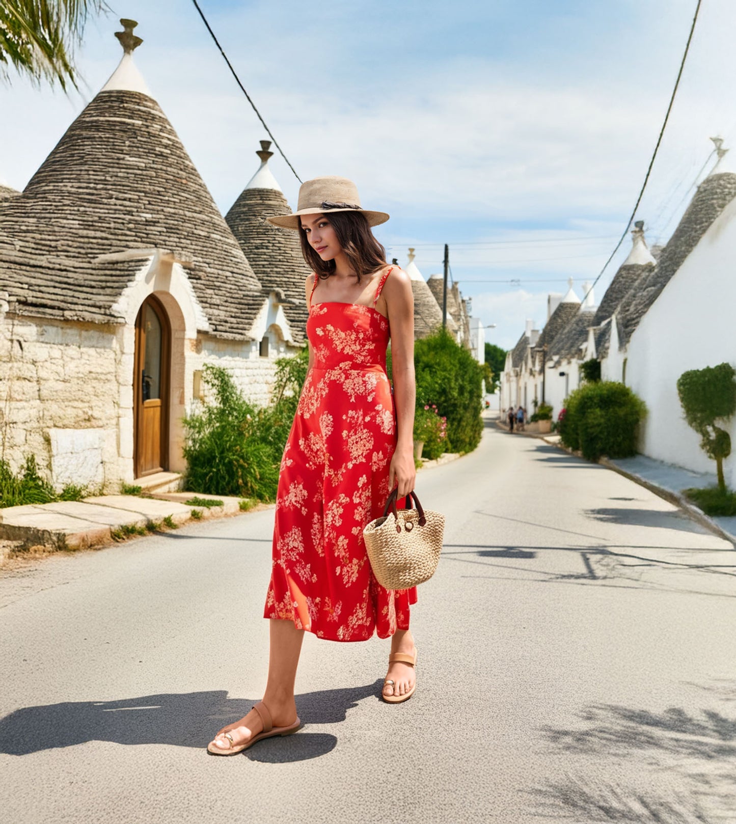Patent Flat Sandals With Metallic Embellishment - Beige
