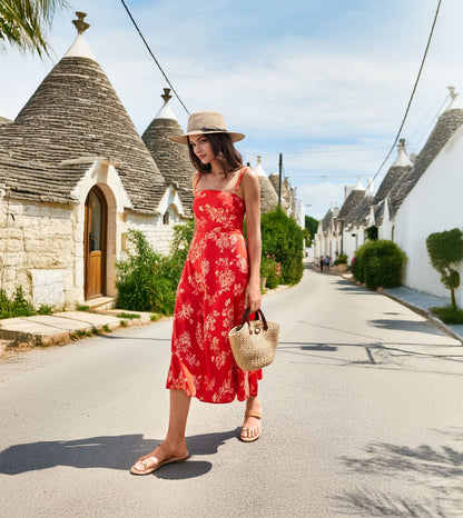 Patent Flat Sandals With Metallic Embellishment - Beige