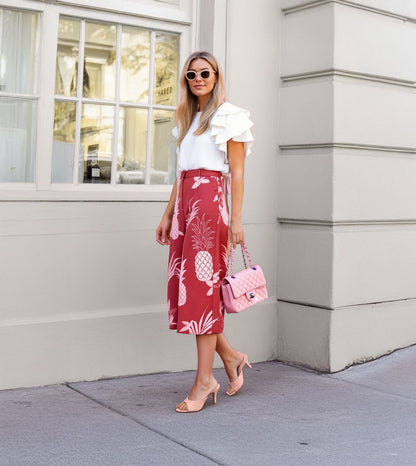 Almond Toe Stiletto Tweed Mules - Pink