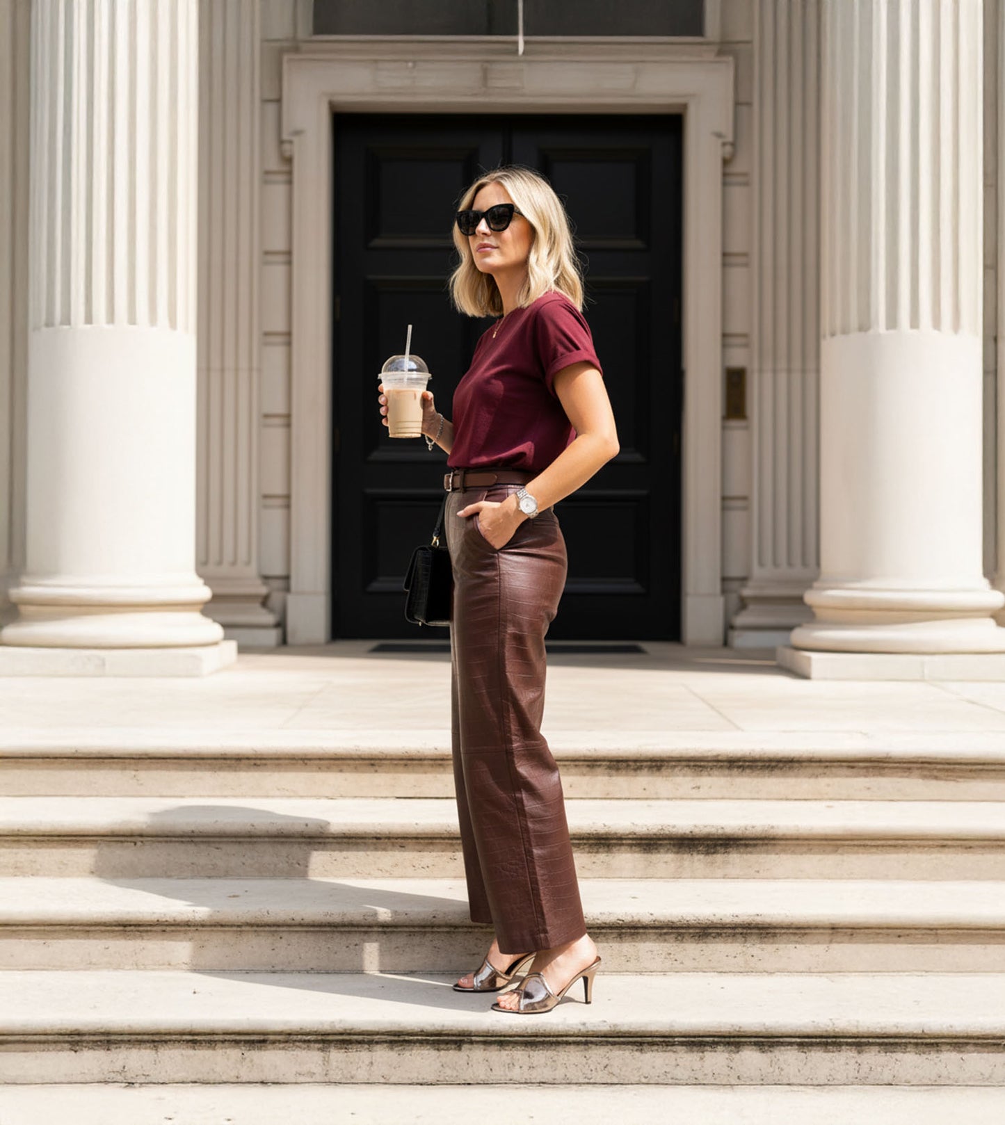 Metallic Wavy Stiletto Heeled Sandals - Gunmetal