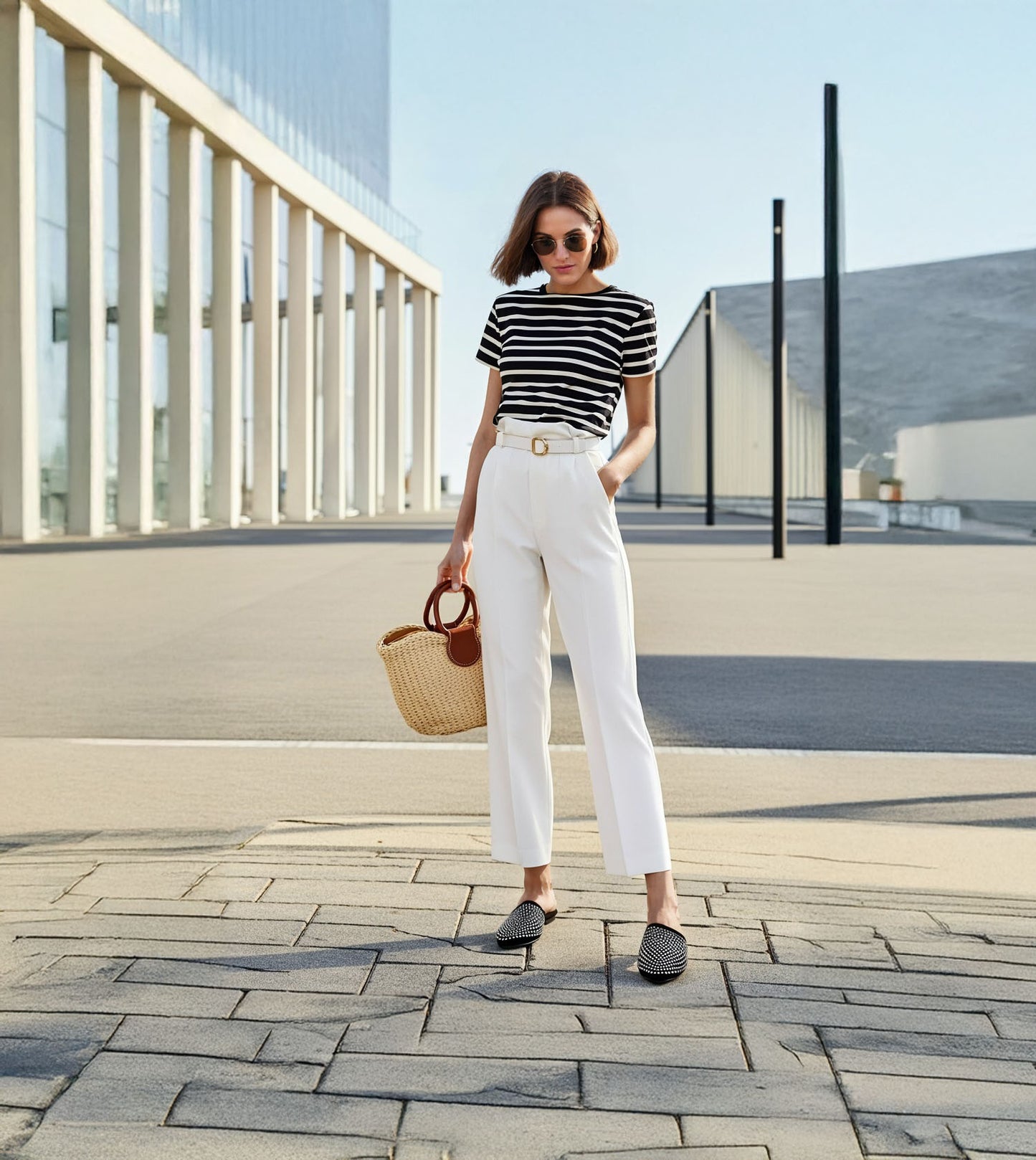 Crystal Black slide-in mules Flats - Black