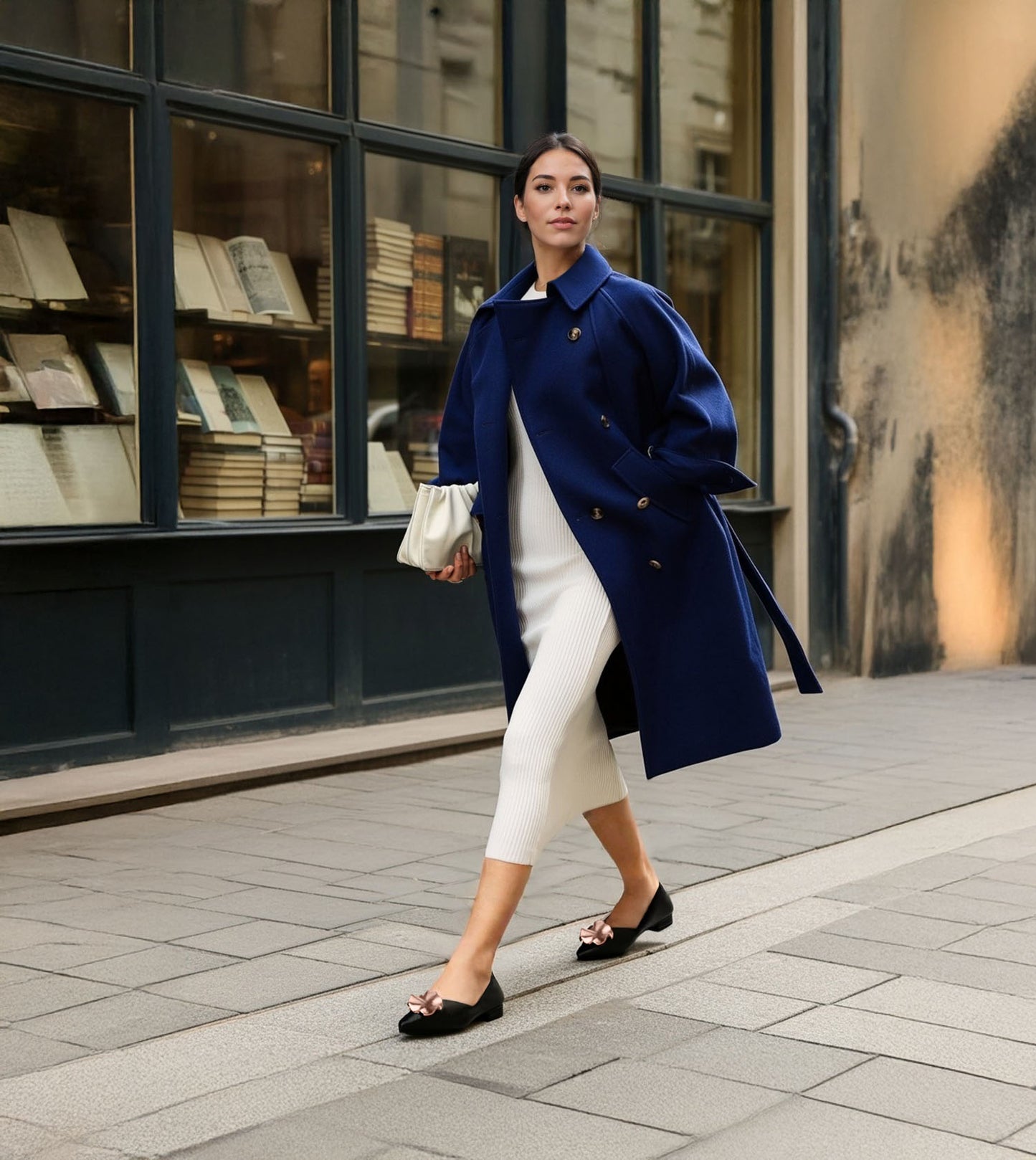 Pointed Toe Ballerinas Flats - Black