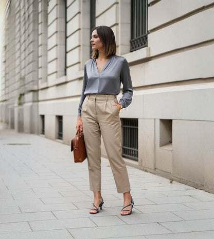 Strappy Kitten Heel With Metallic Adornment  - Blue