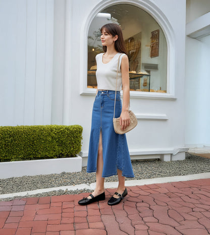 Buckled Mary Janes Ballet Flats - Black