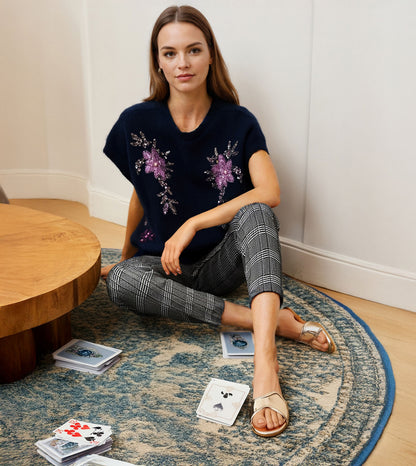 Metallic Wavy Flat Sandals - Gold