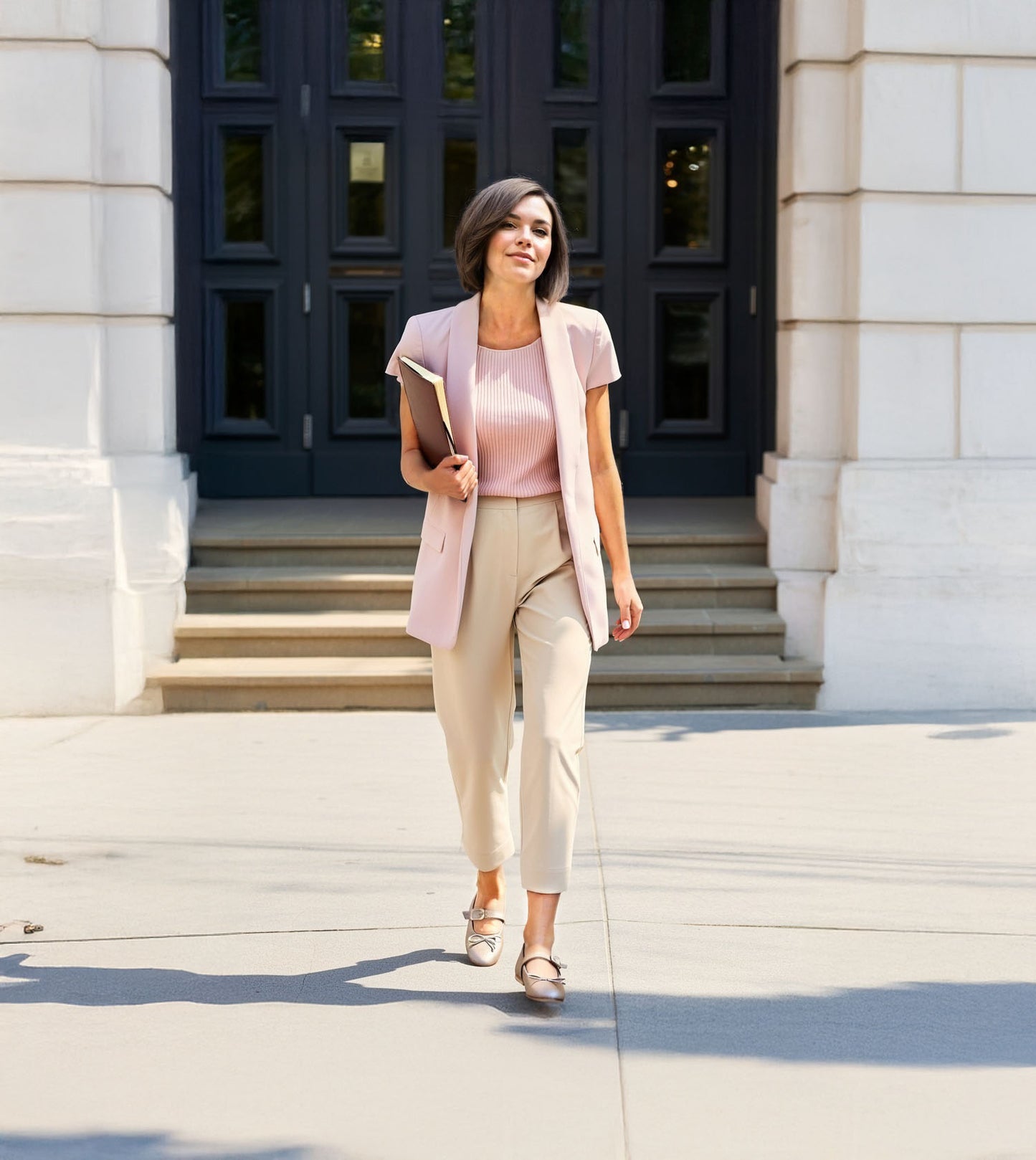 Buckled Mary Janes Ballet Flats - Gold