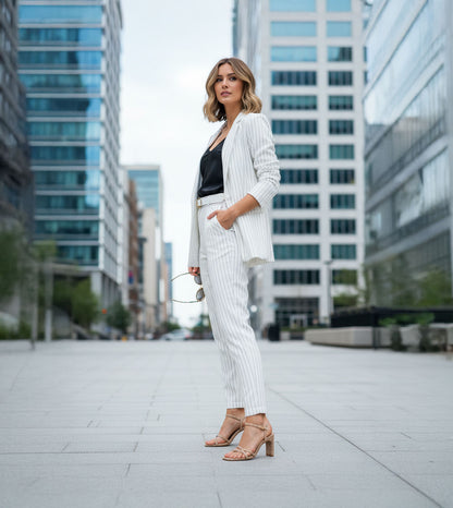 Snake Print Strappy Heeled Sandals - Beige