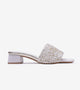 Woven Grace Block Heels - White