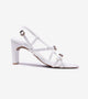 Trendy Strappy Straight Heel - White