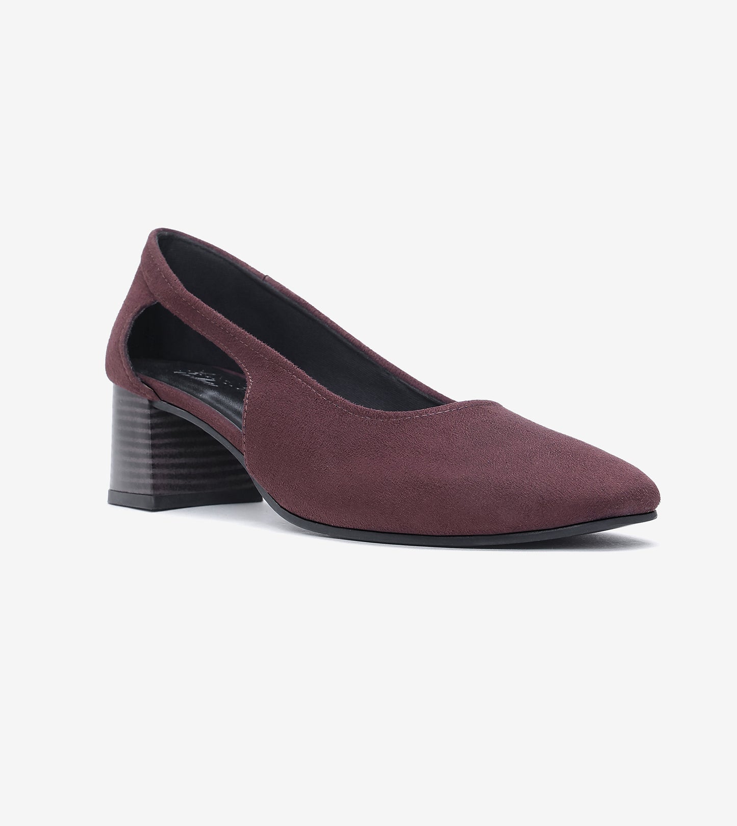 Velvet Sculpted Pumps - Brown