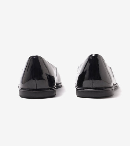 Modern Classic Patent Ballet Flats - Black