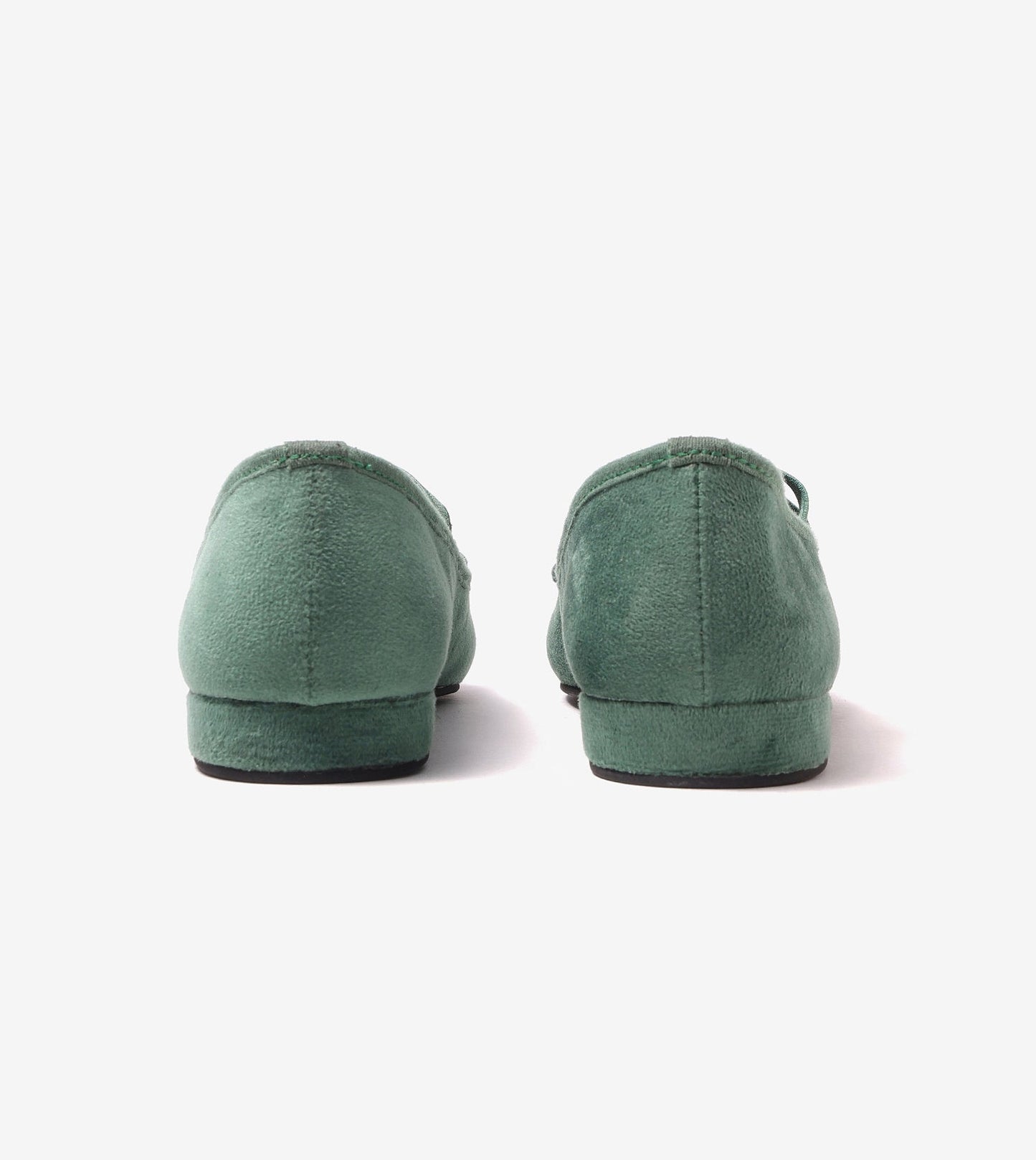 Suede Mary Jane Flats - Green