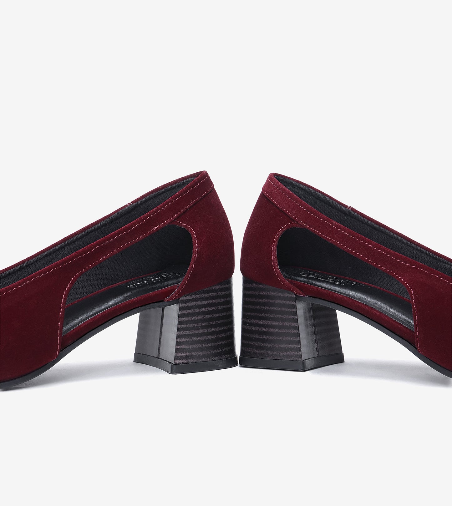 Velvet Sculpted Pumps - Wine