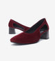 Velvet Sculpted Pumps - Wine