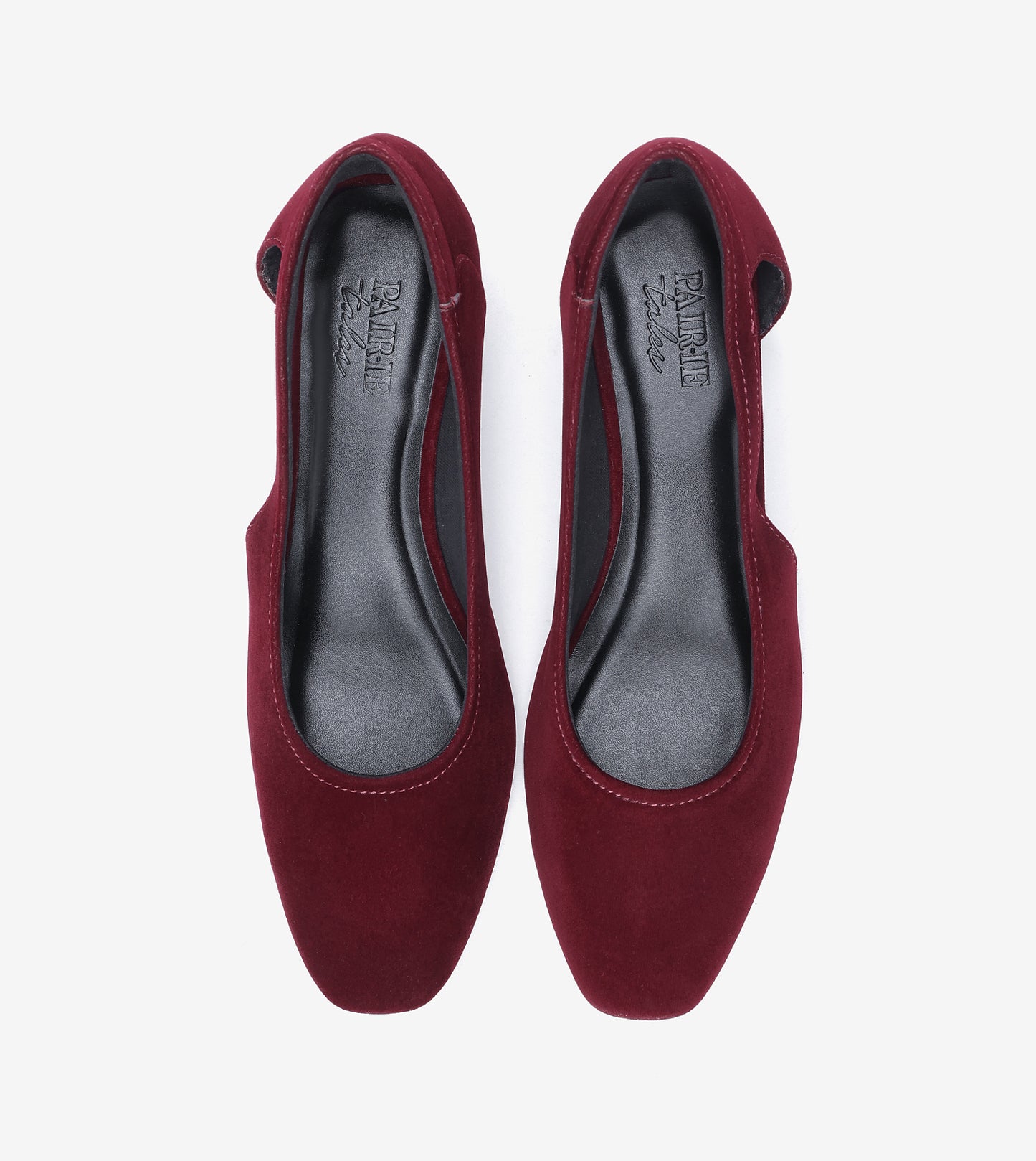 Velvet Sculpted Pumps - Wine