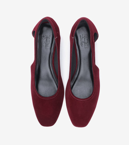 Velvet Sculpted Pumps - Wine