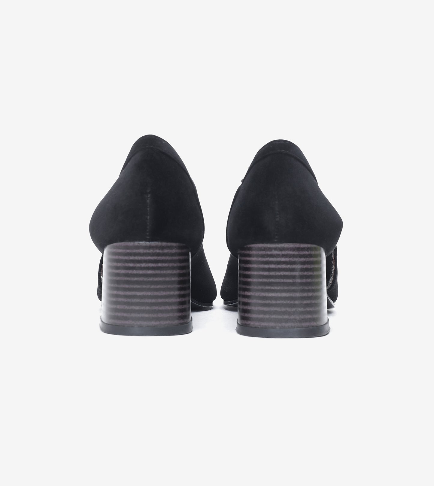 Velvet Sculpted Pumps - Black