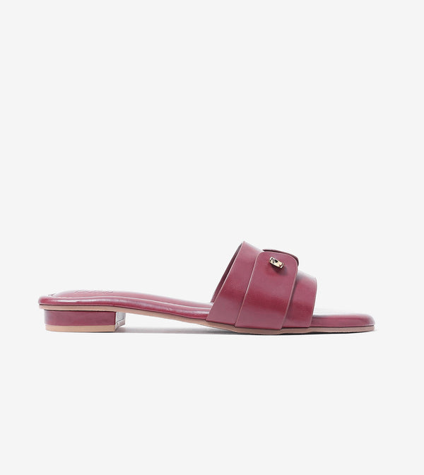 Minimal Muse Slip-On Flats - Wine
