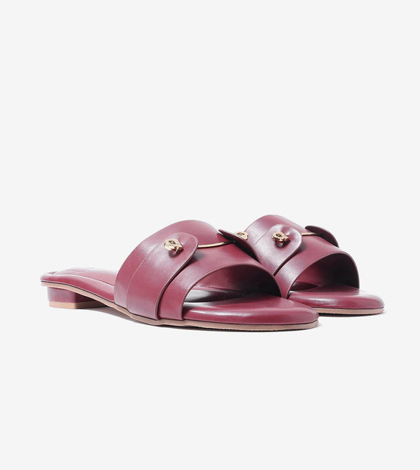 Minimal Muse Slip-On Flats - Wine