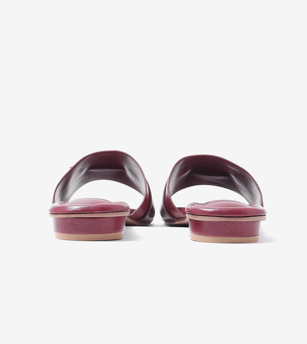 Minimal Muse Slip-On Flats - Wine