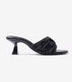 Braided Knot Strap Heels - Black