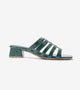 Cutout mule Block Heel - Bottle Green