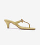 Beaded Heels Sandal - Lime Green