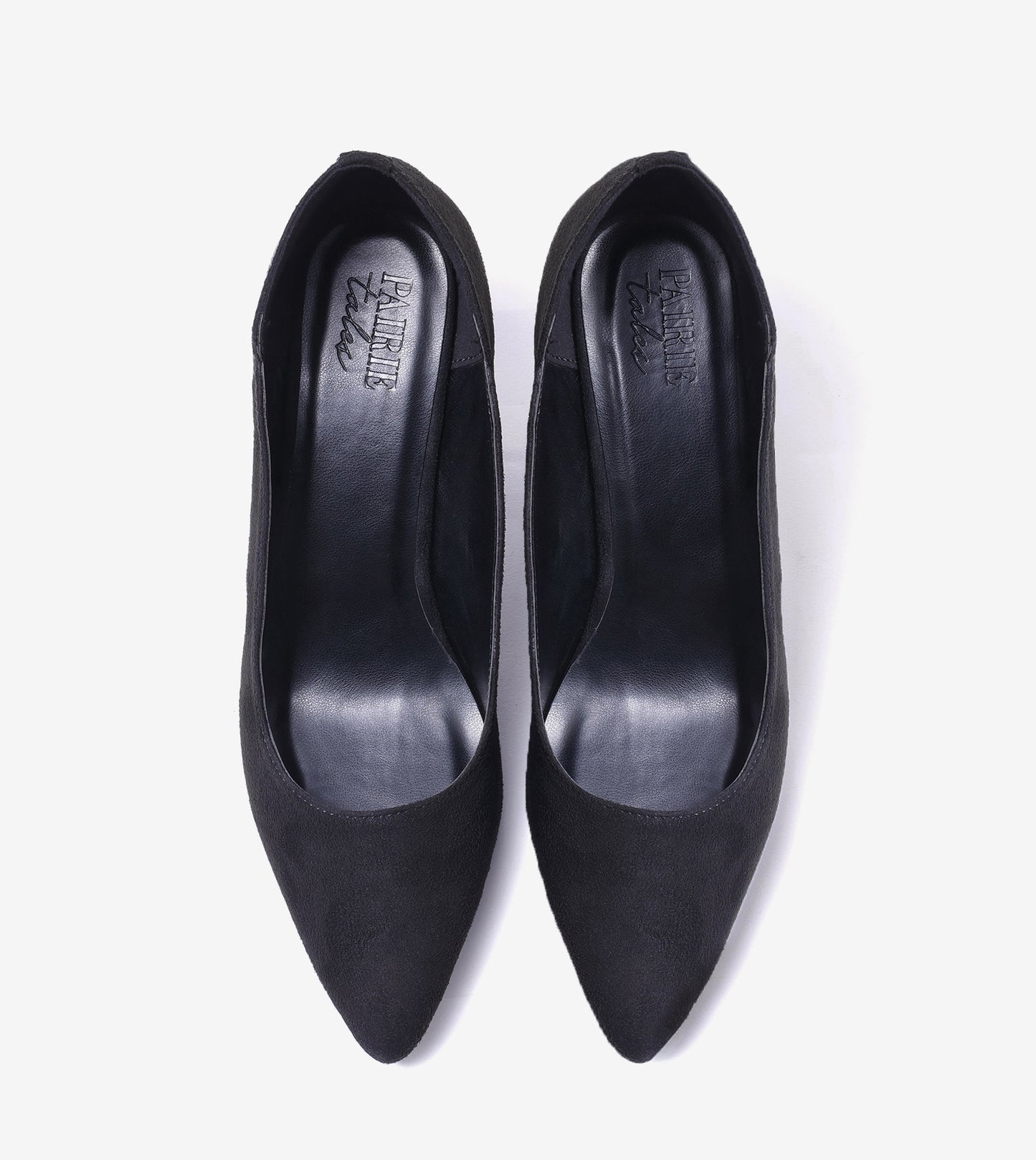 Pointed Toe Sculpted Pumps - Black
