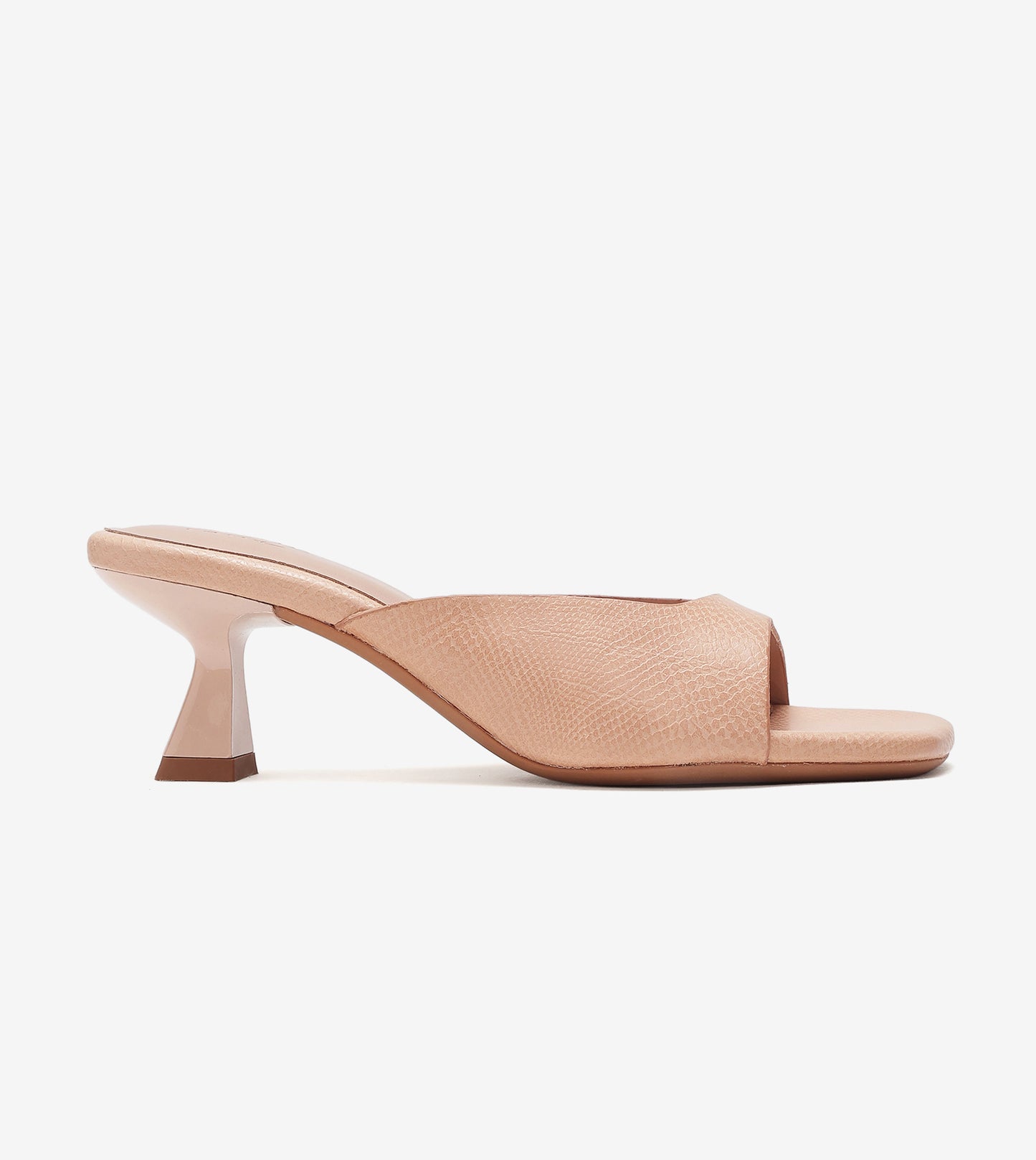 Statement Textured Mules - Beige